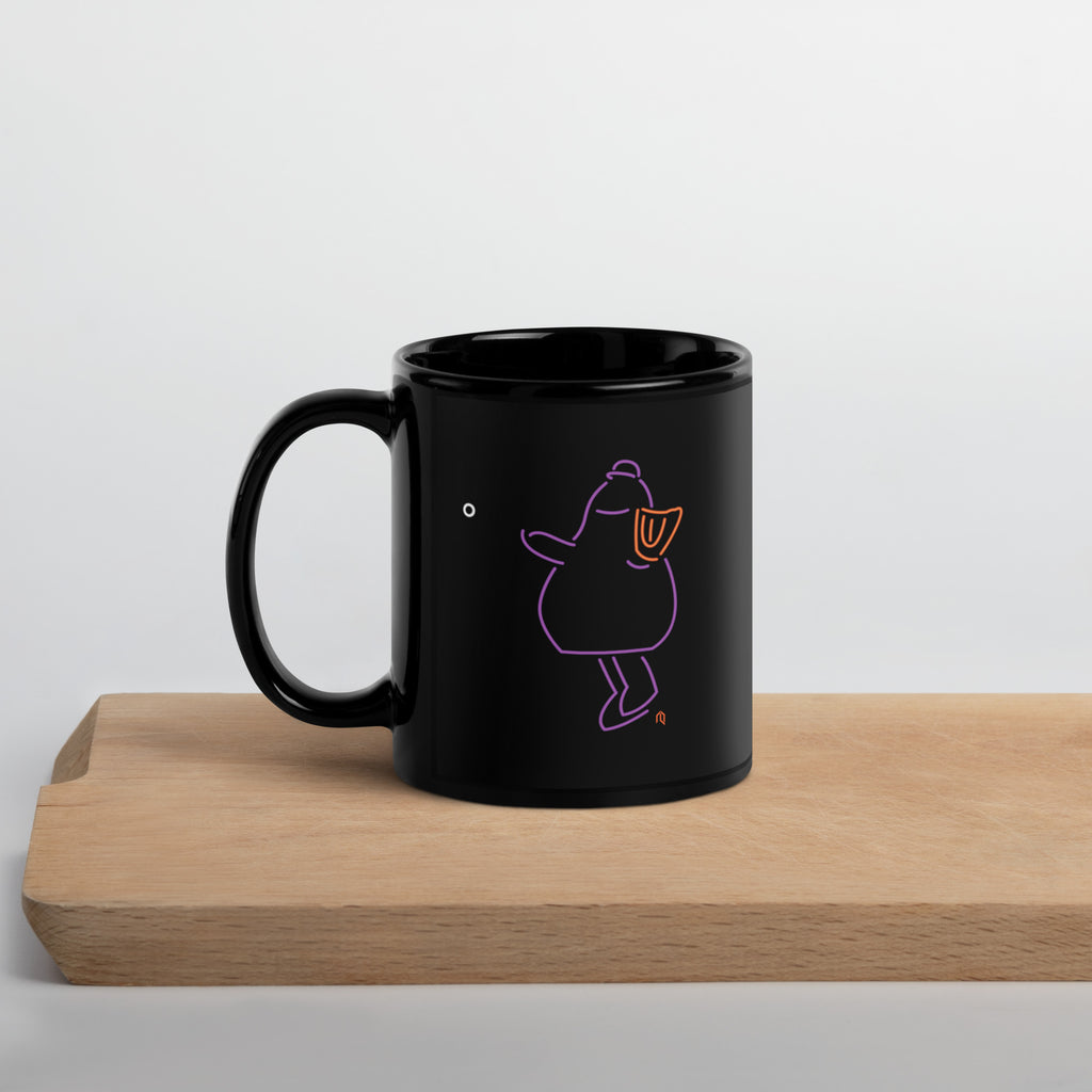 Purple Neon Mascot Throw Mug