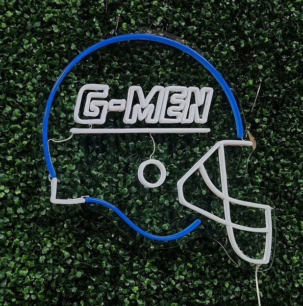 G-Men Helmet Sign