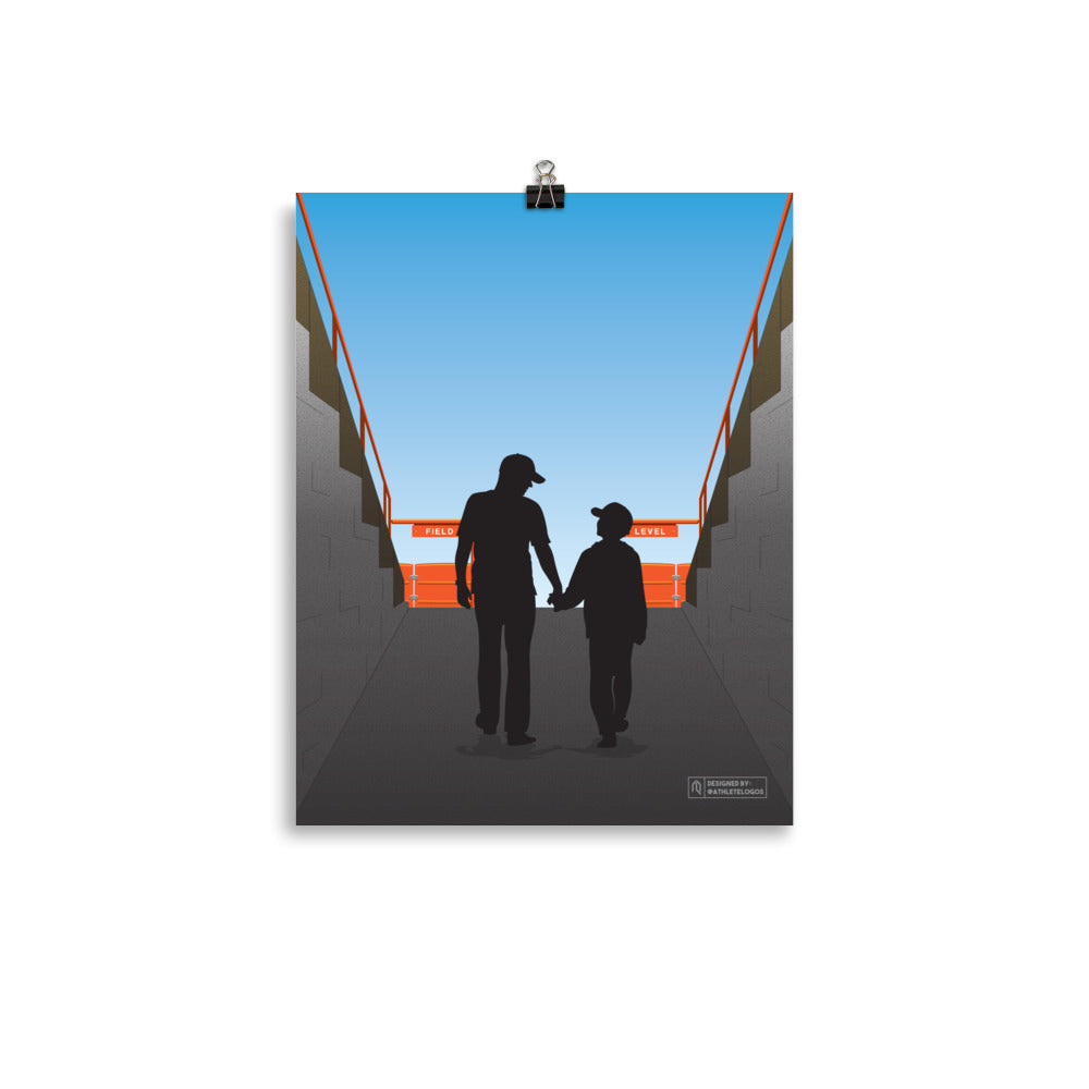 Field Level Tunnel Print - Father & Son